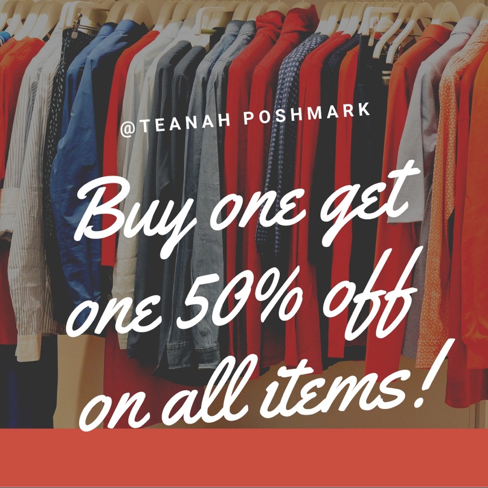 BUY ONE GET ONE 50% OFF!!